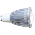 Lampada Led Dicroica 3W GU10 Branco Quente com lente Luxgen